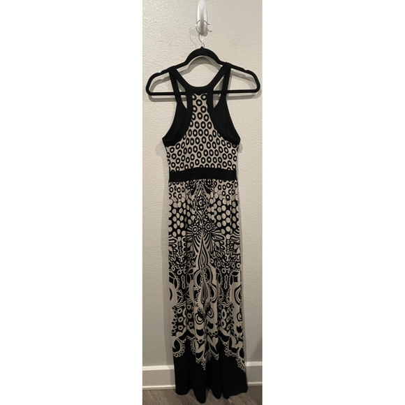 ATHLETA Geometric Black Print Maxi Dress - Picture 3 of 3